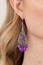 Load image into Gallery viewer, Fruity Tropics - Purple Earrings Paparazzi Accessories