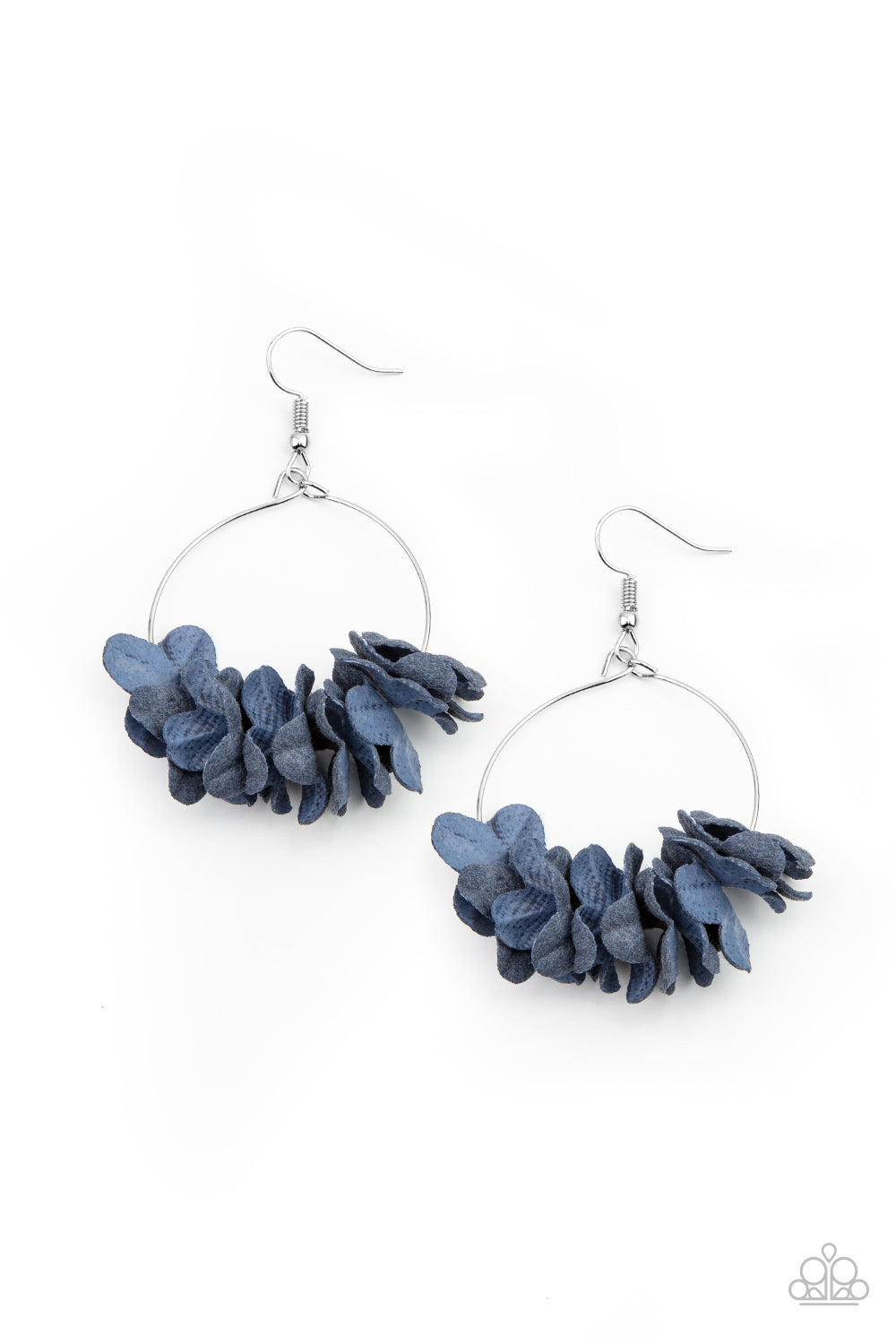 Flirty Florets - Blue Earrings Paparazzi Accessories