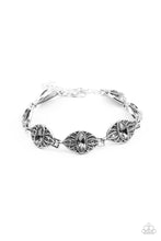 Load image into Gallery viewer, Crown Privilege - Silver Hematite Rhinestone Bracelet Paparazzi Accessories