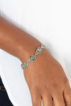 Load image into Gallery viewer, Crown Privilege - Silver Hematite Rhinestone Bracelet Paparazzi Accessories