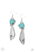 Load image into Gallery viewer, Going-Green Goddess - Blue Earrings Paparazzi Accessories
