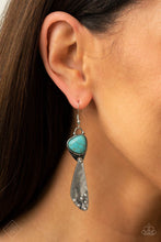 Load image into Gallery viewer, Going-Green Goddess - Blue Earrings Paparazzi Accessories