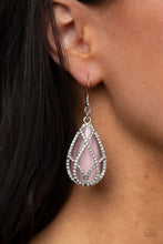 Load image into Gallery viewer, Crawling With Couture - Pink Cat&#39;s Eye Earrings Paparazzi Accessories