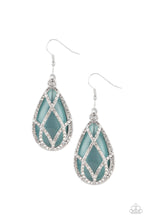 Load image into Gallery viewer, Crawling With Couture - Blue Earrings Paparazzi Accessories