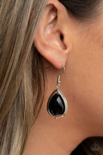 Load image into Gallery viewer, Drop-Dead Duchess - Black Rhinestone Earrings Paparazzi Accessories