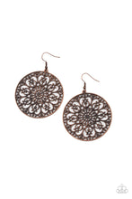 Load image into Gallery viewer, Make A MANDALA Out Of You - Copper Earrings Paparazzi Accessories