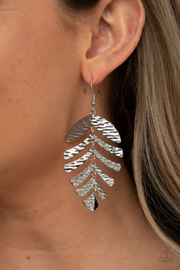 Palm Lagoon - Silver Earrings Paparazzi Accessories