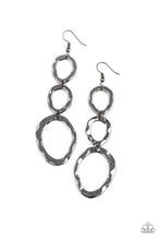 Load image into Gallery viewer, So OVAL It! - Black Earrings Paparazzi Accessories