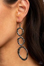 Load image into Gallery viewer, So OVAL It! - Black Earrings Paparazzi Accessories