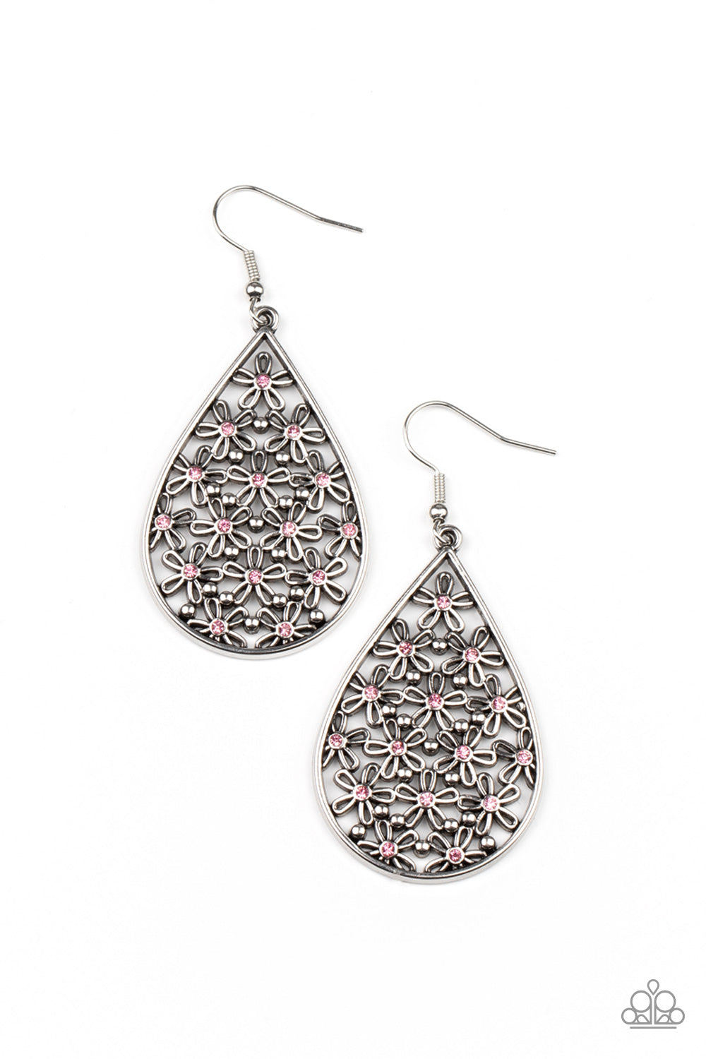 Tick, Tick, BLOOM! - Pink Earrings Paparazzi Accessories
