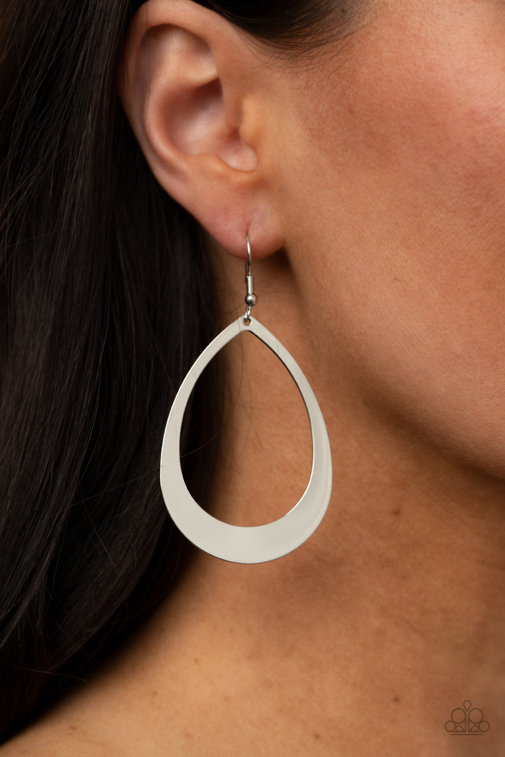 Fierce Fundamentals - Silver Earrings Paparazzi Accessories