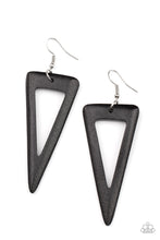 Load image into Gallery viewer, Bermuda Backpacker - Black Earrings Paparazzi Accessories