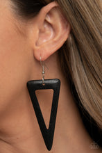 Load image into Gallery viewer, Bermuda Backpacker - Black Earrings Paparazzi Accessories