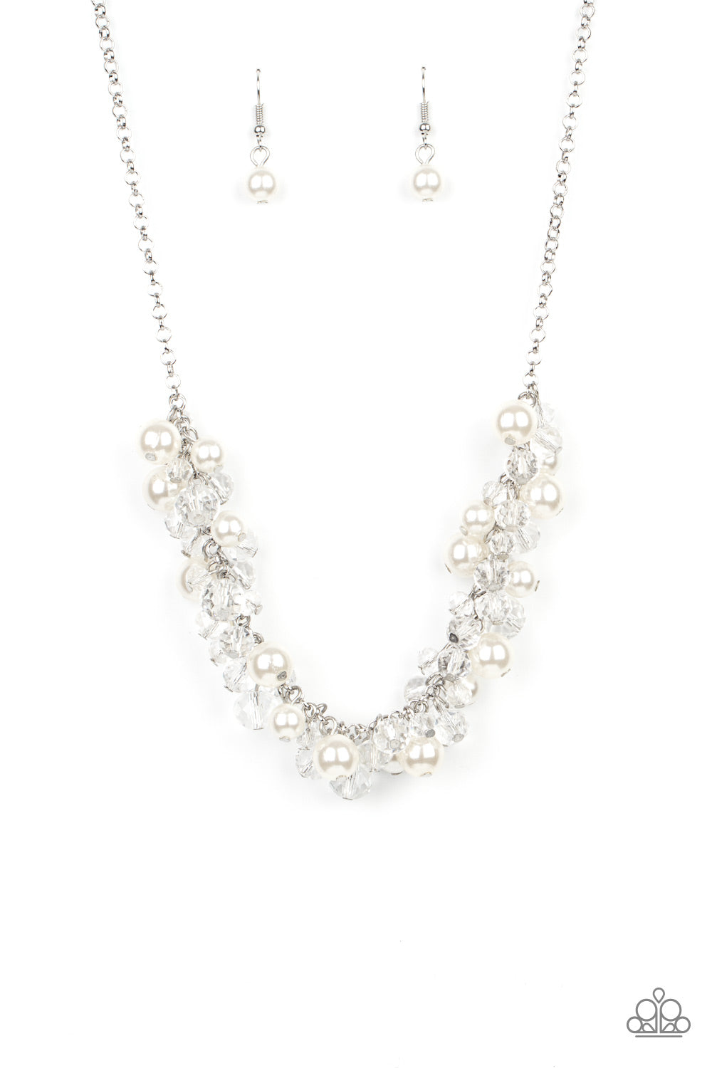 Pardon My FRINGE - White Pearl Necklace Paparazzi Accessories