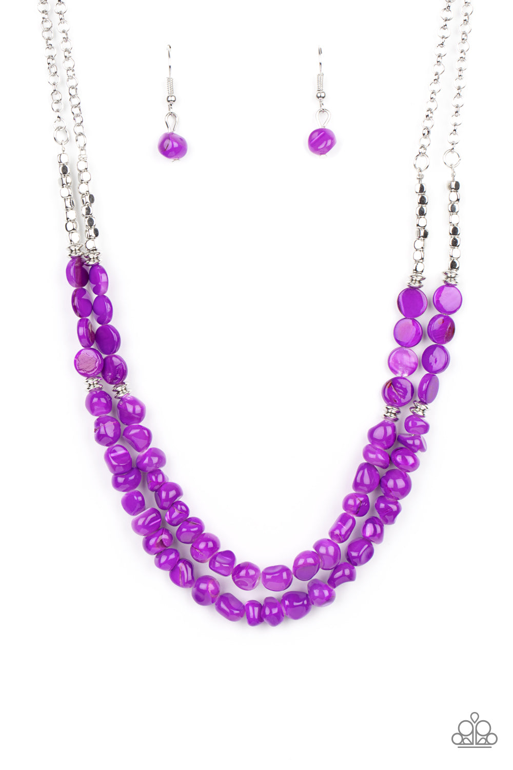 Staycation Status - Purple Necklace Paparazzi Accessories