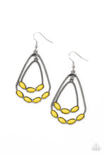 Load image into Gallery viewer, Summer Staycation - Yellow Earrings Paparazzi Accessories