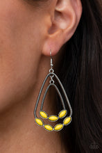 Load image into Gallery viewer, Summer Staycation - Yellow Earrings Paparazzi Accessories