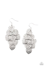 Load image into Gallery viewer, Shimmery Soulmates - Silver Heart Earrings Paparazzi Accessories