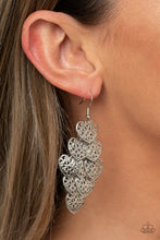 Load image into Gallery viewer, Shimmery Soulmates - Silver Heart Earrings Paparazzi Accessories