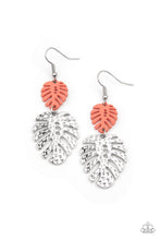 Load image into Gallery viewer, Palm Tree Cabana - Orange Earrings Paparazzi Accessories