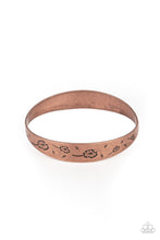 Load image into Gallery viewer, Dandelion Dreamland - Copper Bangle Bracelet Paparazzi Accessories