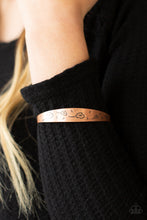 Load image into Gallery viewer, Dandelion Dreamland - Copper Bangle Bracelet Paparazzi Accessories