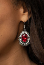 Load image into Gallery viewer, Glacial Gardens - Red Earrings Paparazzi Accessories