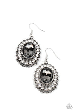 Load image into Gallery viewer, Glacial Gardens - Silver Rhinestone Earrings Paparazzi Accessories
