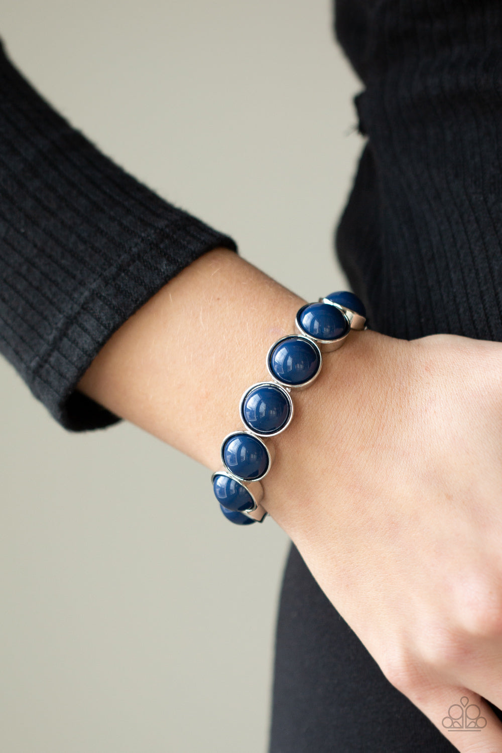 POP, Drop, and Roll - Blue Stretchy Bracelet Paparazzi Accessories