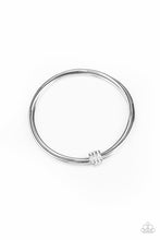 Load image into Gallery viewer, Roll Out The Rhinestones - White Rhinestone Bangle Bracelet Paparazzi Accessories