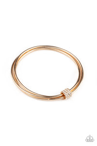 Bangles,gold,rhinestones,Roll Out The Rhinestones  - Gold Bangle Bracelet