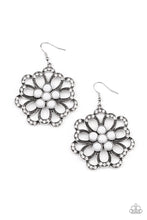 Load image into Gallery viewer, Dazzling Dewdrops - White Earrings Paparazzi Accessories