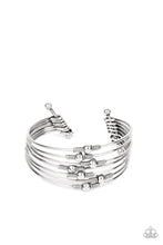 Load image into Gallery viewer, Industrial Intricacies - Silver Cuff Bracelet Paparazzi Accessories
