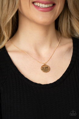 Be Still - Gold Necklace Paparazzi Accessories