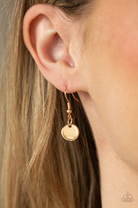 faith,gold,short necklace,Be Still - Gold Necklace