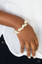 Load image into Gallery viewer, Imperfectly Perfect - White Pearl Bracelet Paparazzi Accessories