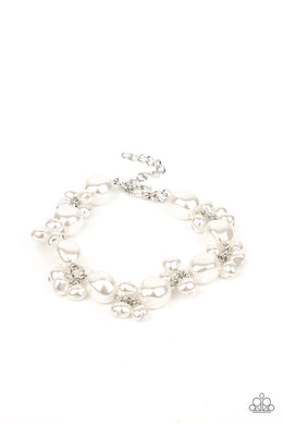 Imperfectly Perfect - White Pearl Bracelet Paparazzi Accessories