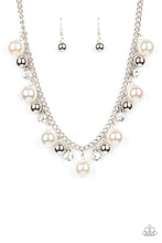 Load image into Gallery viewer, Galactic Gala - White Necklace Paparazzi Accessories