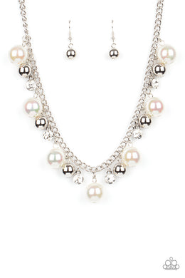 Galactic Gala - White Necklace Paparazzi Accessories