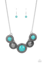 Load image into Gallery viewer, Canyon Cottage - Blue Stone Necklace Paparazzi Accessories