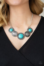 Load image into Gallery viewer, Canyon Cottage - Blue Stone Necklace Paparazzi Accessories
