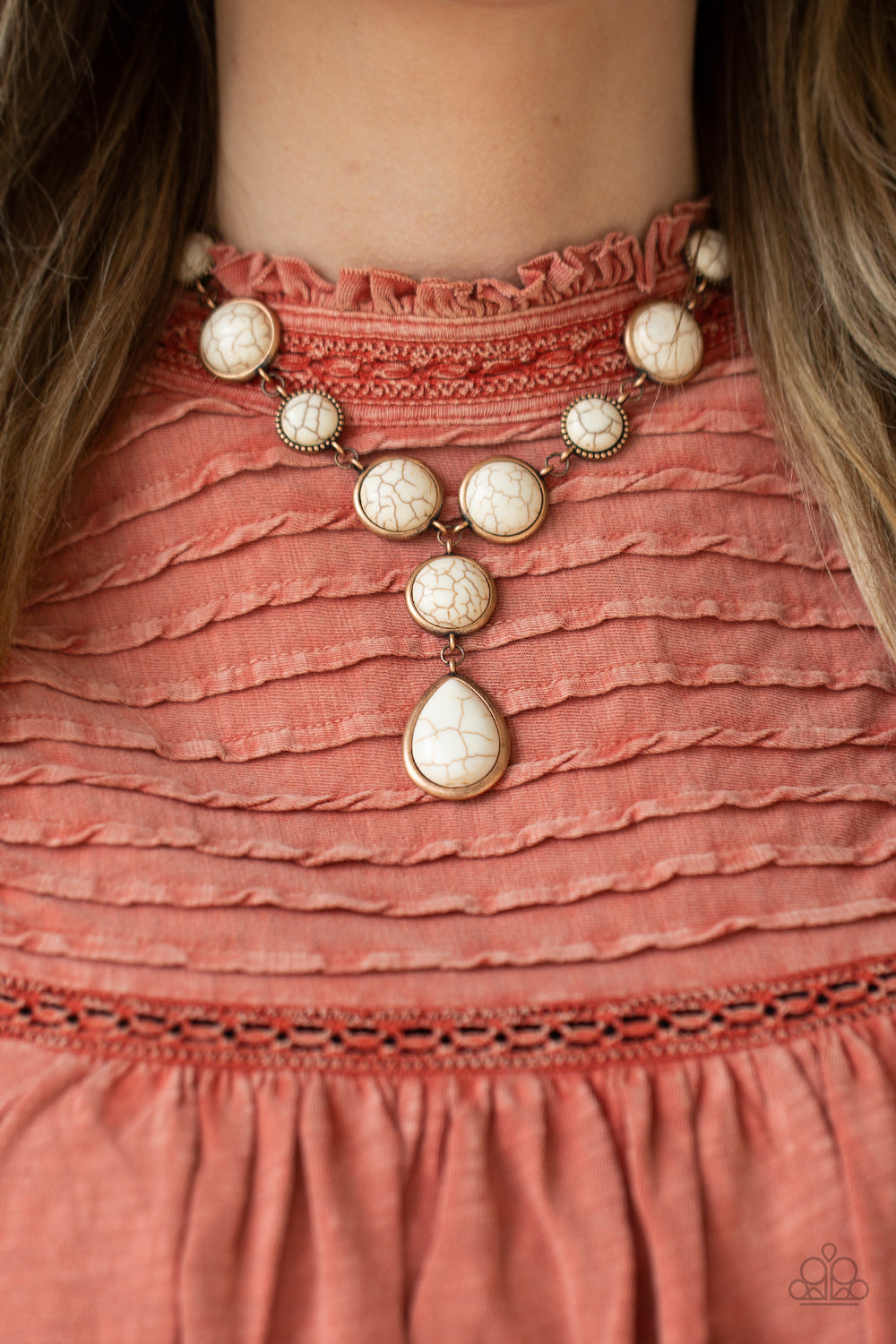 Terrestrial Trailblazer - Copper Stone Necklace Paparazzi Accessories