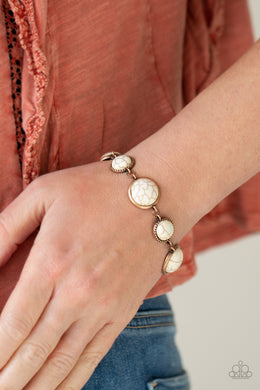 Turn Up The Terra - Copper Stone Bracelet Paparazzi Accessories