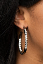 Load image into Gallery viewer, Borderline Brilliance - Black Earrings Paparazzi Accessories