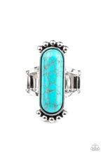 Load image into Gallery viewer, Ranch Relic - Blue Stone Ring Paparazzi Accessories