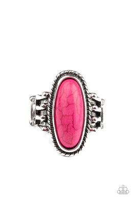 Home On The RANCH - Pink Stone Ring Paparazzi Accessories