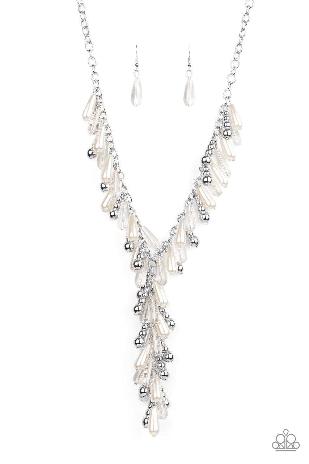 Dripping With DIVA-ttitude - White Necklace Paparazzi Accessories