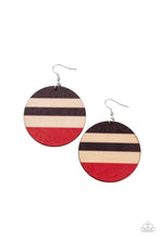 Load image into Gallery viewer, Yacht Party Red Earring Paparazzi Accessories