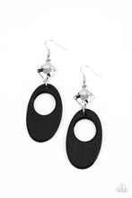 Load image into Gallery viewer, Retro Reveal - Black Earring Paparazzi Accessories