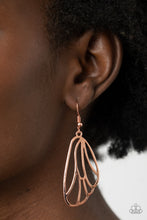 Load image into Gallery viewer, Turn Into A Butterfly - Copper Earrings Paparazzi Accessories